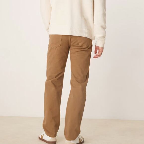 ASOS Men's Tan Brown Jeans Size W 28 L 32 - Picture 2 of 7